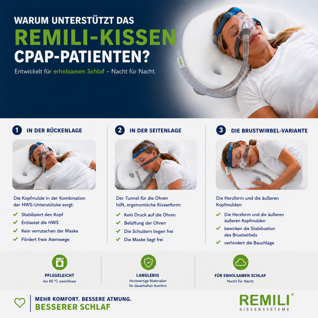Warum unterstützt das REMILI-KISSEN CPAP-Patienten