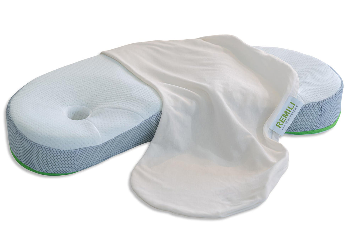 REMILI Schonbezug in Wollweiß für ergonomisches Kissen