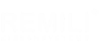 REMILI Kissensysteme Logo in Weiß